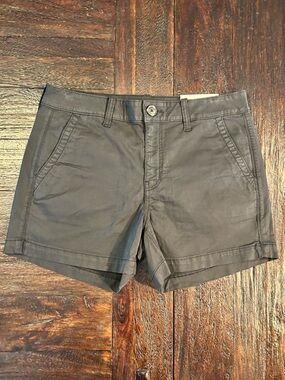NWT American Eagle Outfitters Midi Super Stretch Low Rise Shorts - Charcoal Gray